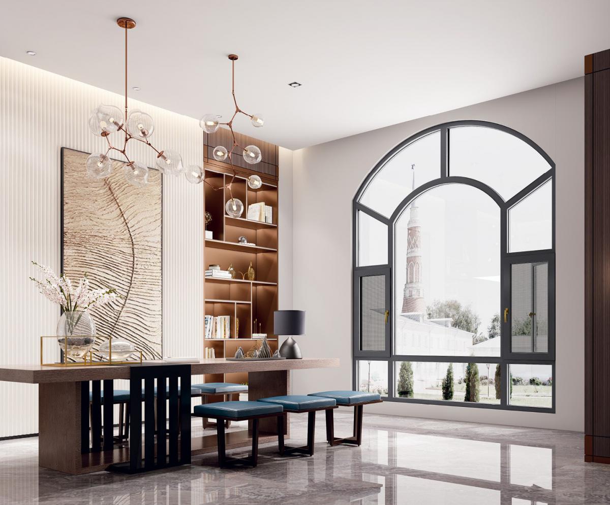 100斷橋窗紗一體