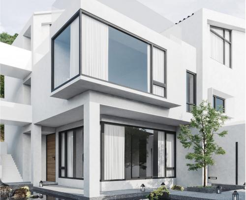 78國美內外平框外開窗、雙內開